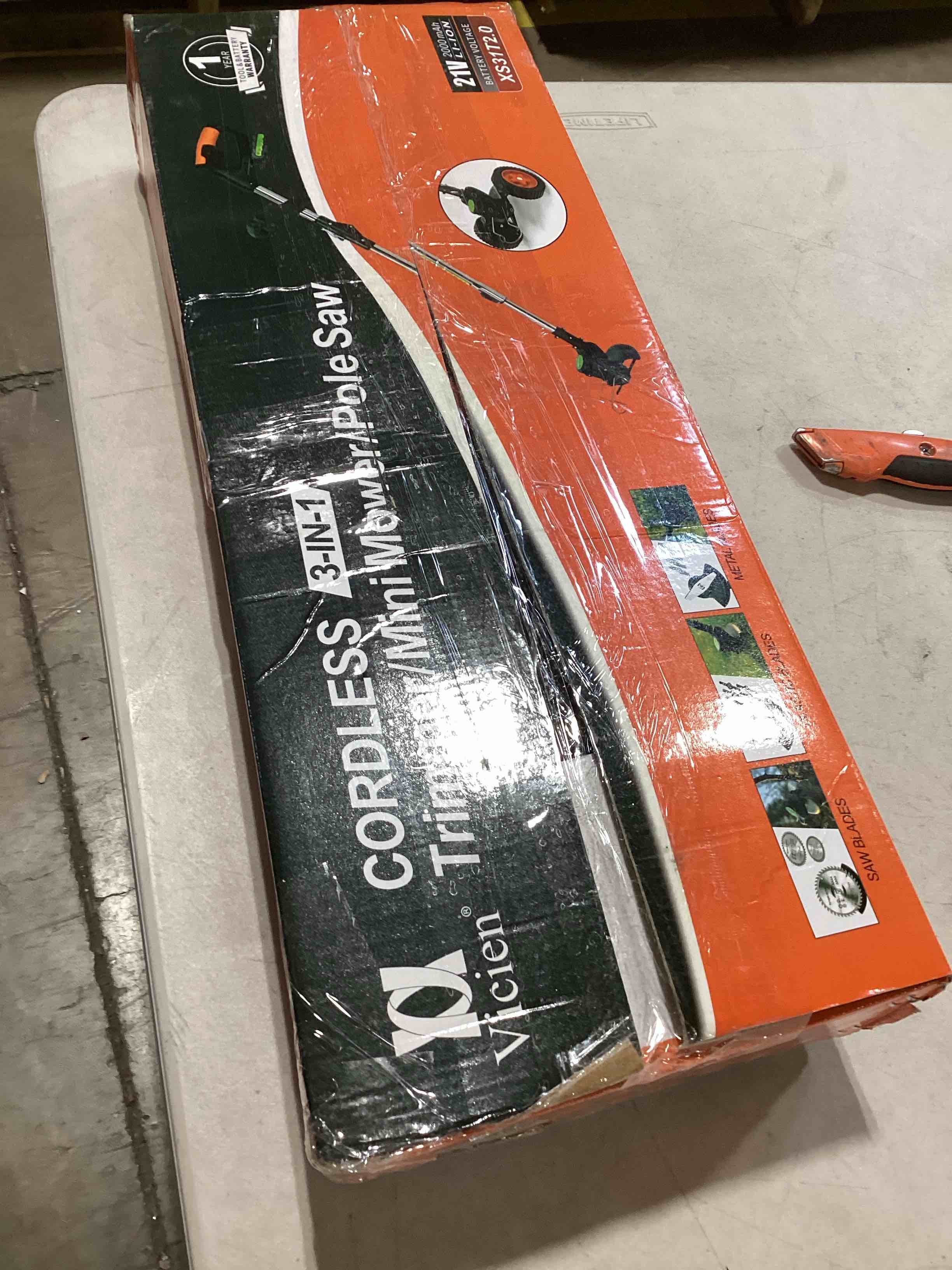 Weed Eater Battery Powered Weed Wacker with Blades, 3 in 1 Cordless