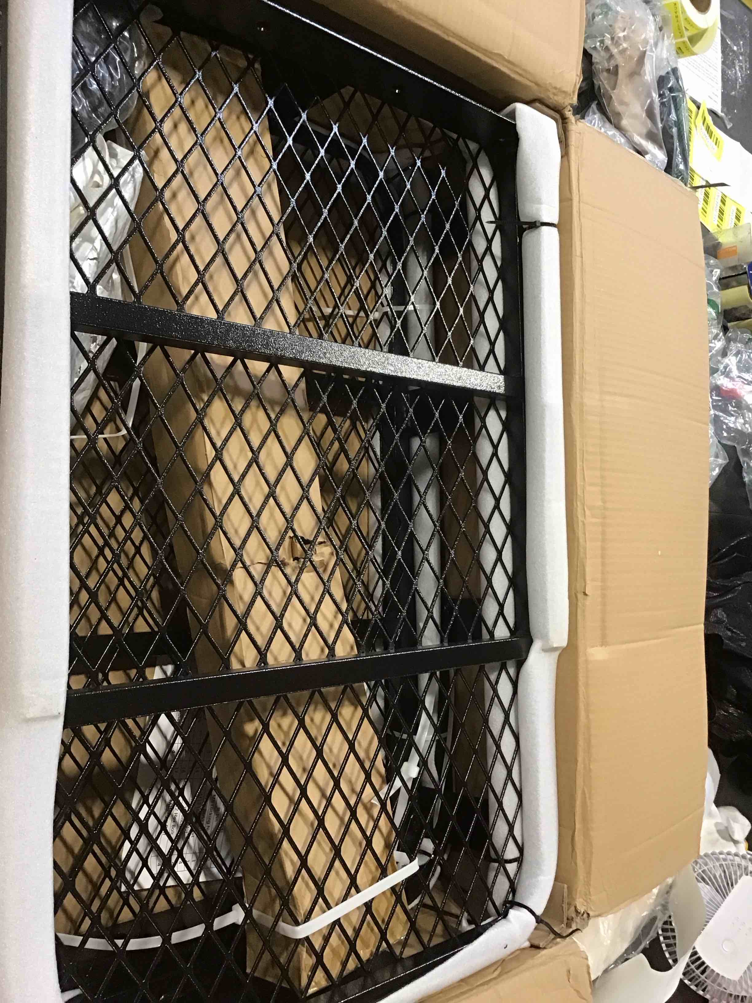 Mockins 60x20x6 Folding Cargo Carrier Hitch Mount Steel Rack 500lb Cap