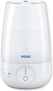 Vicks FilterFree Plus Cool Mist Plus Humidifier (VUL565), Medium Room –Filter-Free Cool Mist Humidifier for Baby, Kids and Adult Rooms, Works with Vicks VapoPads