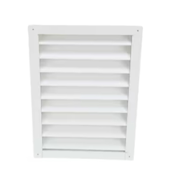 Air Vent 12-in x 18-in White Rectangle Aluminum Gable Louver Vent