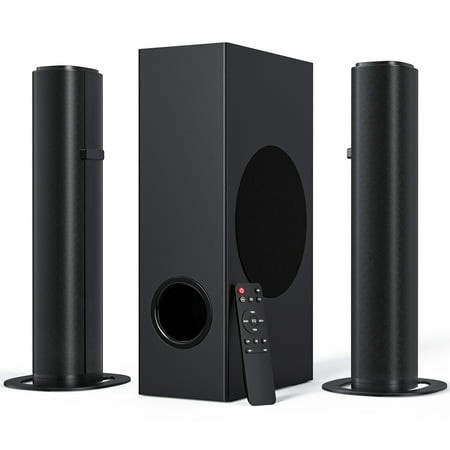 TOPVISION 4.1ch Soundbar with Subwoofer 120w Separable Sound Bar for TV with 4 Drivers and Remote Control Home Audio System TV Speakers with USB/AUX