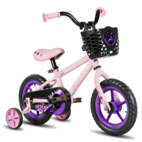 JOYSTAR Cervine 12 inch Kids Bike for Boys and Girls, Children Bicycle in Pink