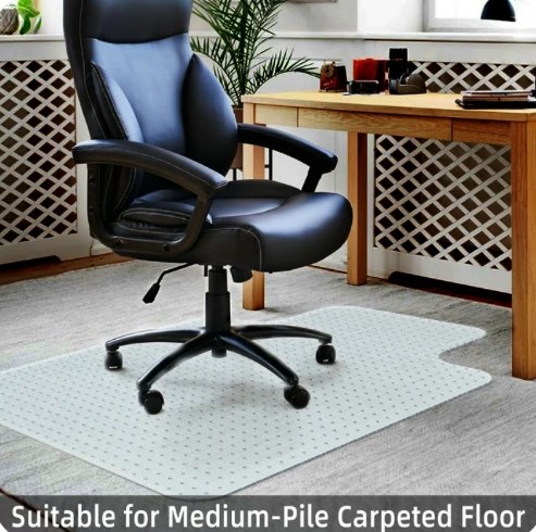 GPED Office Carpet Chair Mat, 36" x 48" Carpet Protector Mat with Lip for Home, Gaming Floor