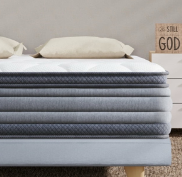Full Size Mattress 12" Soft Innerspring Mattress Multi Layer Hybrid Pocket Spring
