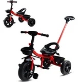 Tricycle for Kids, Toddler Tricycle with Push Handle, Toddler Bike for 1-4 Years Old Girls Boys, Kids Trike Beginner Tricycle with Adjustable Pedal and Storage Baskets, Baby Bike with Adjustable Seat