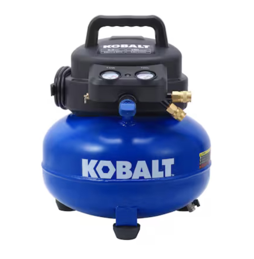Kobalt 6-Gallon Portable Electric 150 PSI Pancake Air Compressor