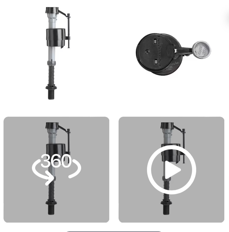 Fluidmaster 3-in Universal Adjustable Toilet Fill Valve