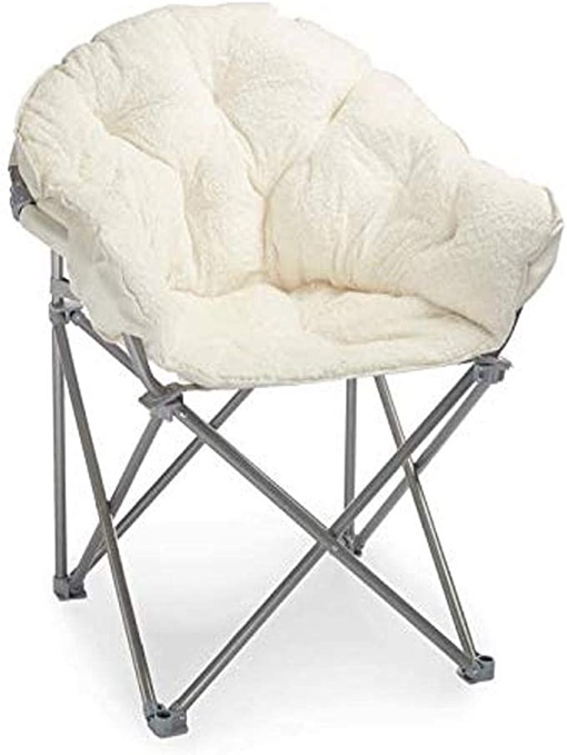 Urban Shop Sherpa Club Chair Ivory