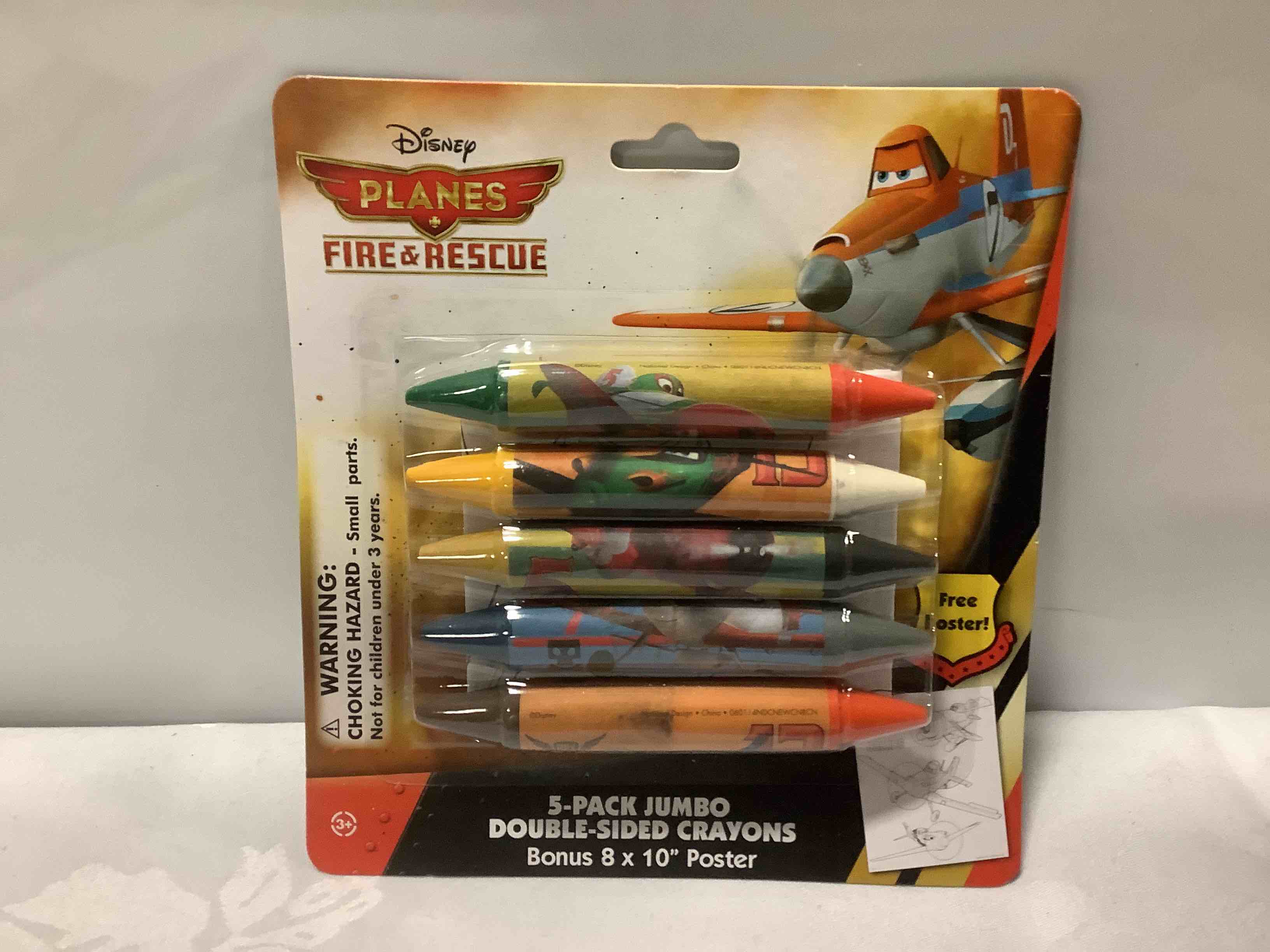 Disney Planes Fire & Rescue Jumbo Double-Sided Crayon Set Plus Bonus Giant Poster