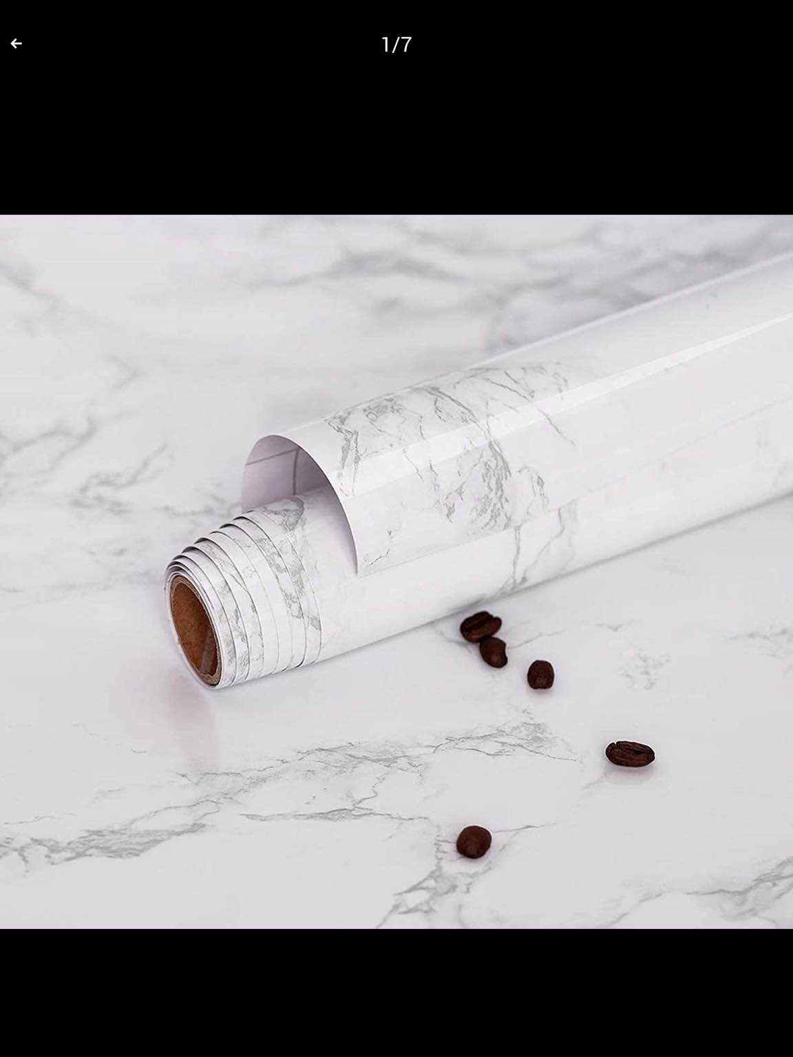Marble Wallpaper Granite Gray/White Self Adhesive Removable Gloss Vinyl Film Decorative Self Adhesive Paper for Countertops Furniture Renovated Wallpaper Shelf Paper 23.6" x 78.7"