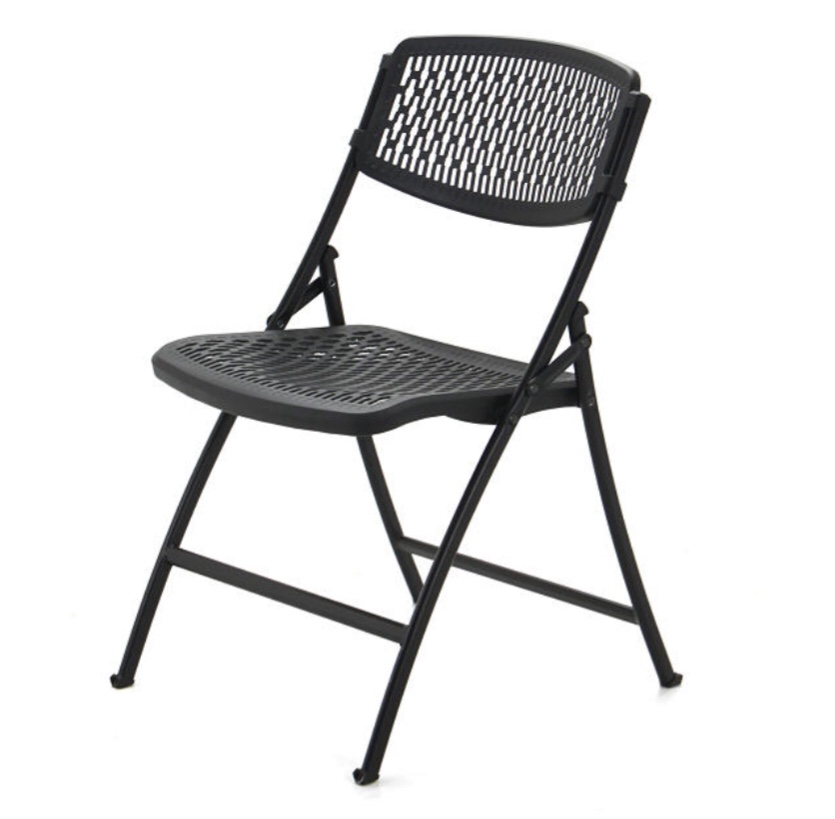 Mity Lite Flex Folding Chair, Black,