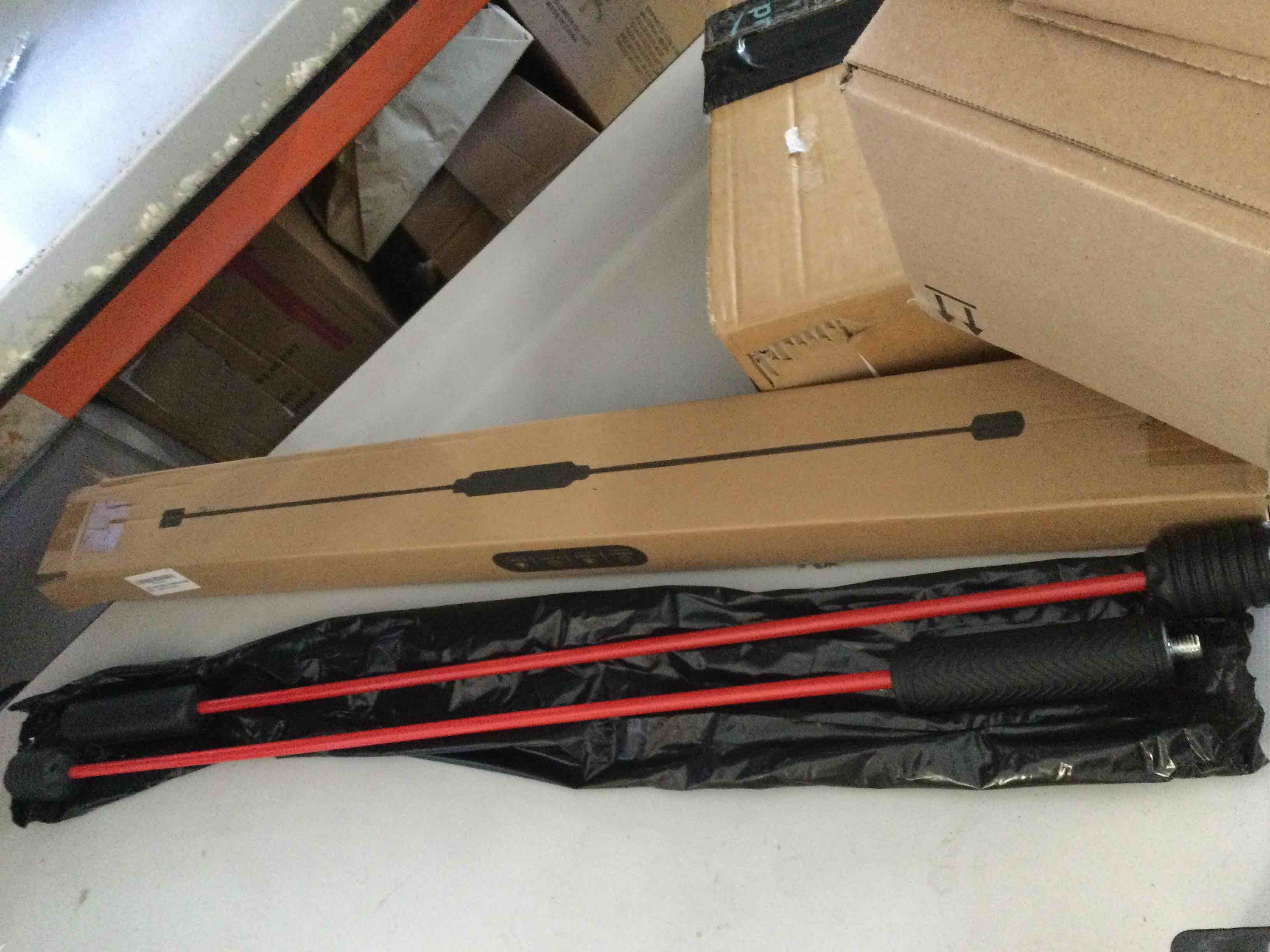 Elastic Fitness Bar?Weighted Workout Bar, Total Body Exercise Bar, Training Muscle Detachable Design Fitness Equipment for Aerobics, Pilates Sports Exercise bar, Resistance Workouts in Home Gym