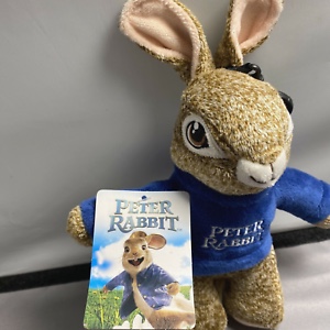Peter Rabbit Bunny by Dan Dee 6" Plush Figure Doll with Bag Clip 