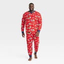 Men's Large Holiday Gnomes Print Matching Family Pajama Set - Wondershop Red 