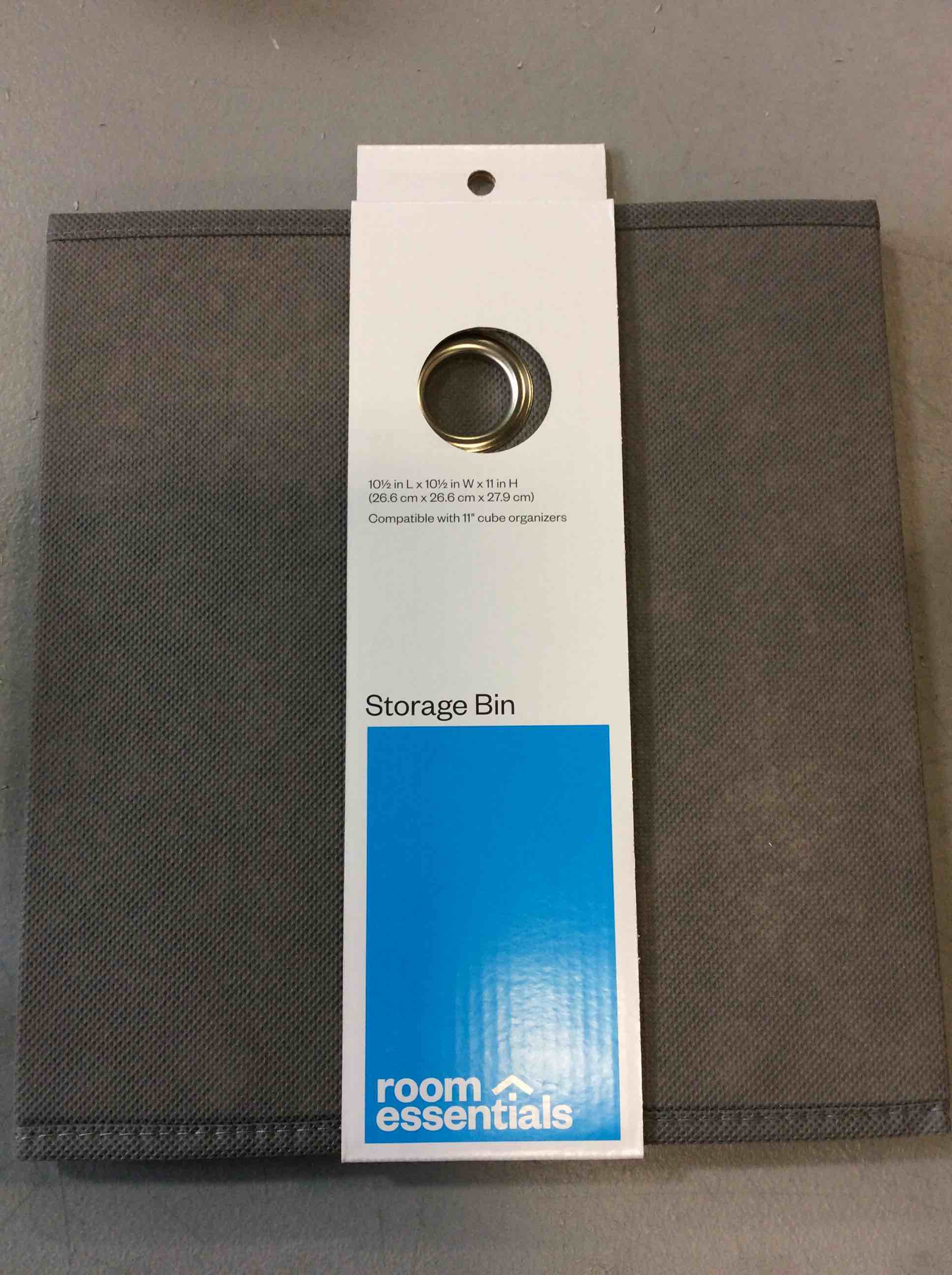 Room Essentials Fabric Cube Storage Bin 11" 066