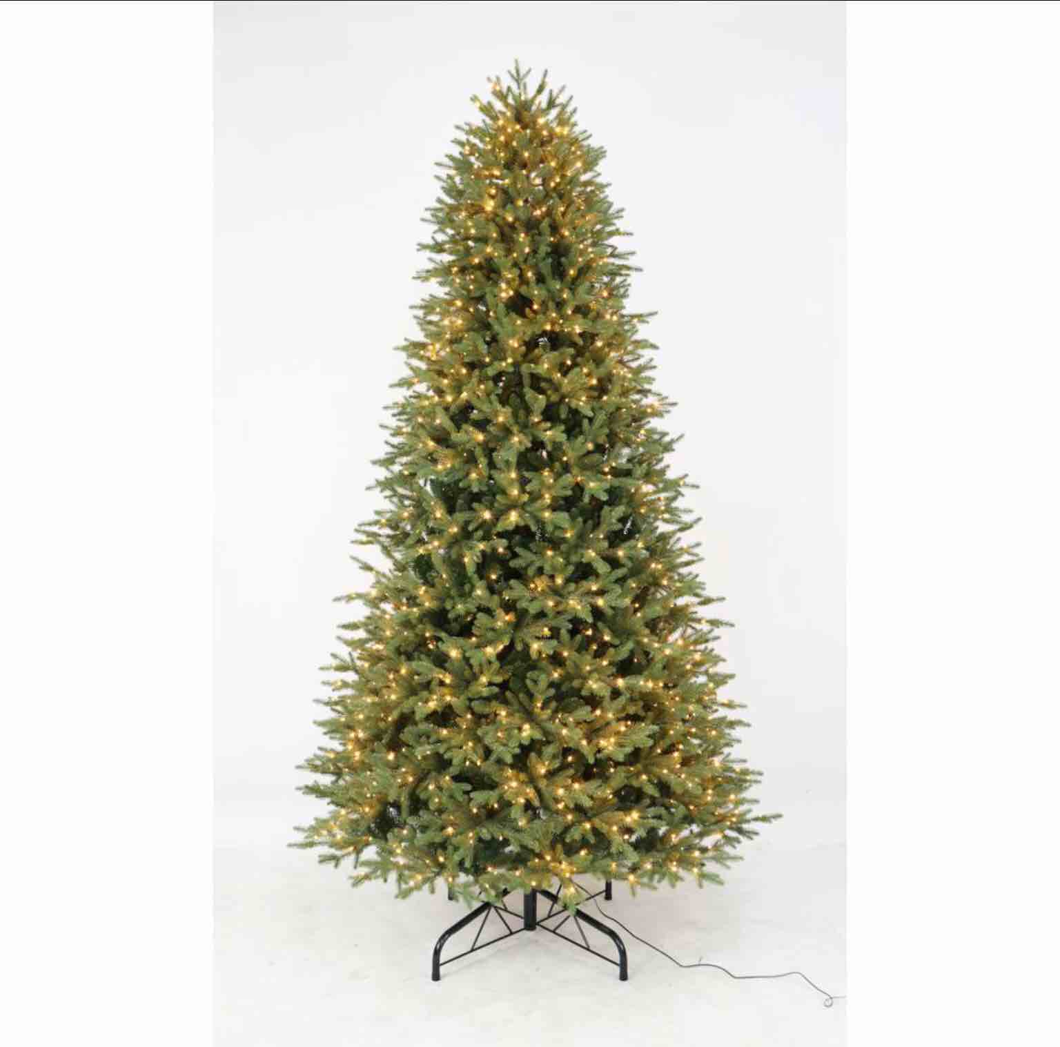 Home Accents Holiday 9 ft Jackson Noble Fir Pre-Lit LED Artificial Christmas Tree with 1500 Color Changing Micro Dot Lights