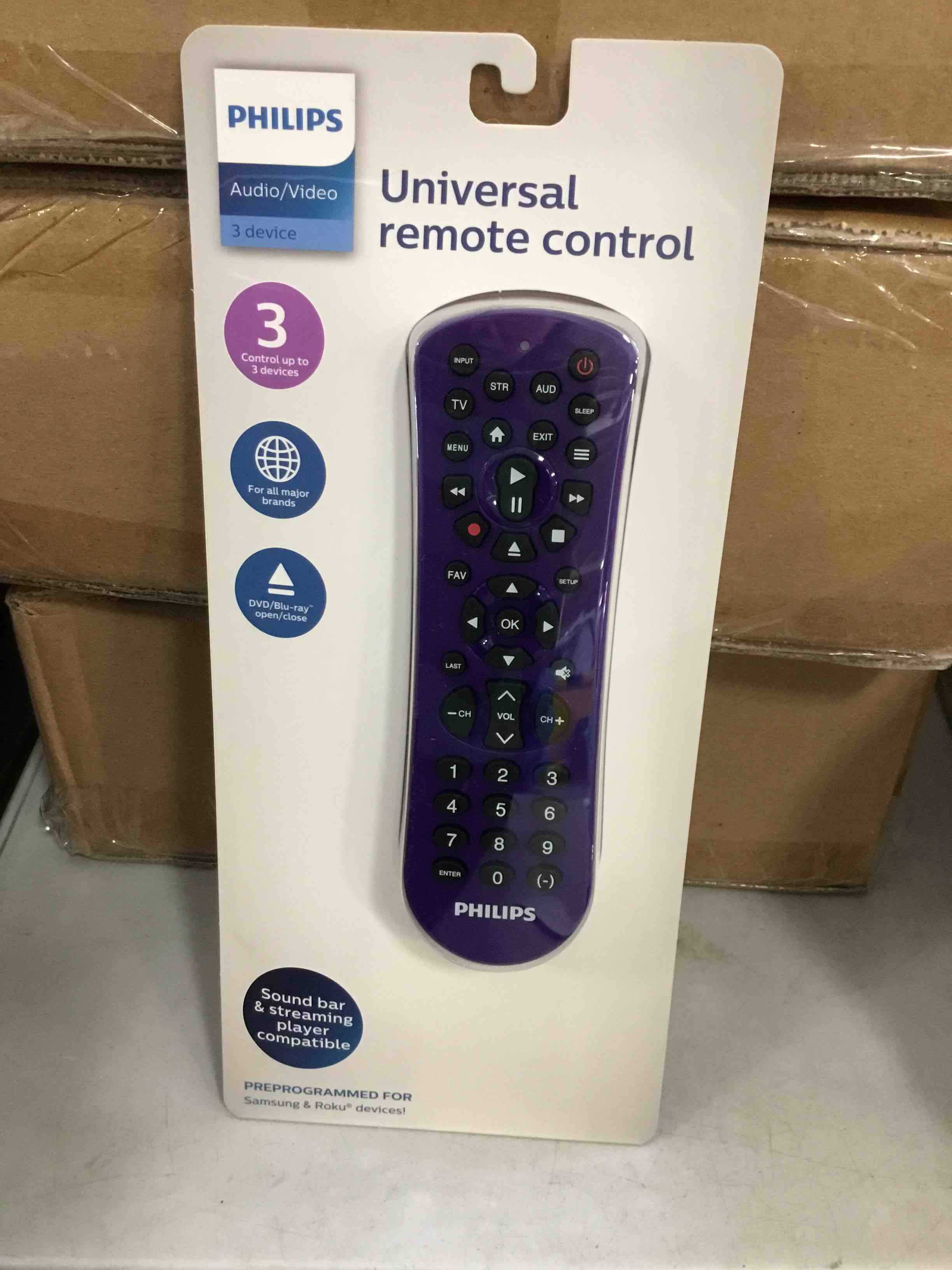 Philips Universal Remote Control purple 