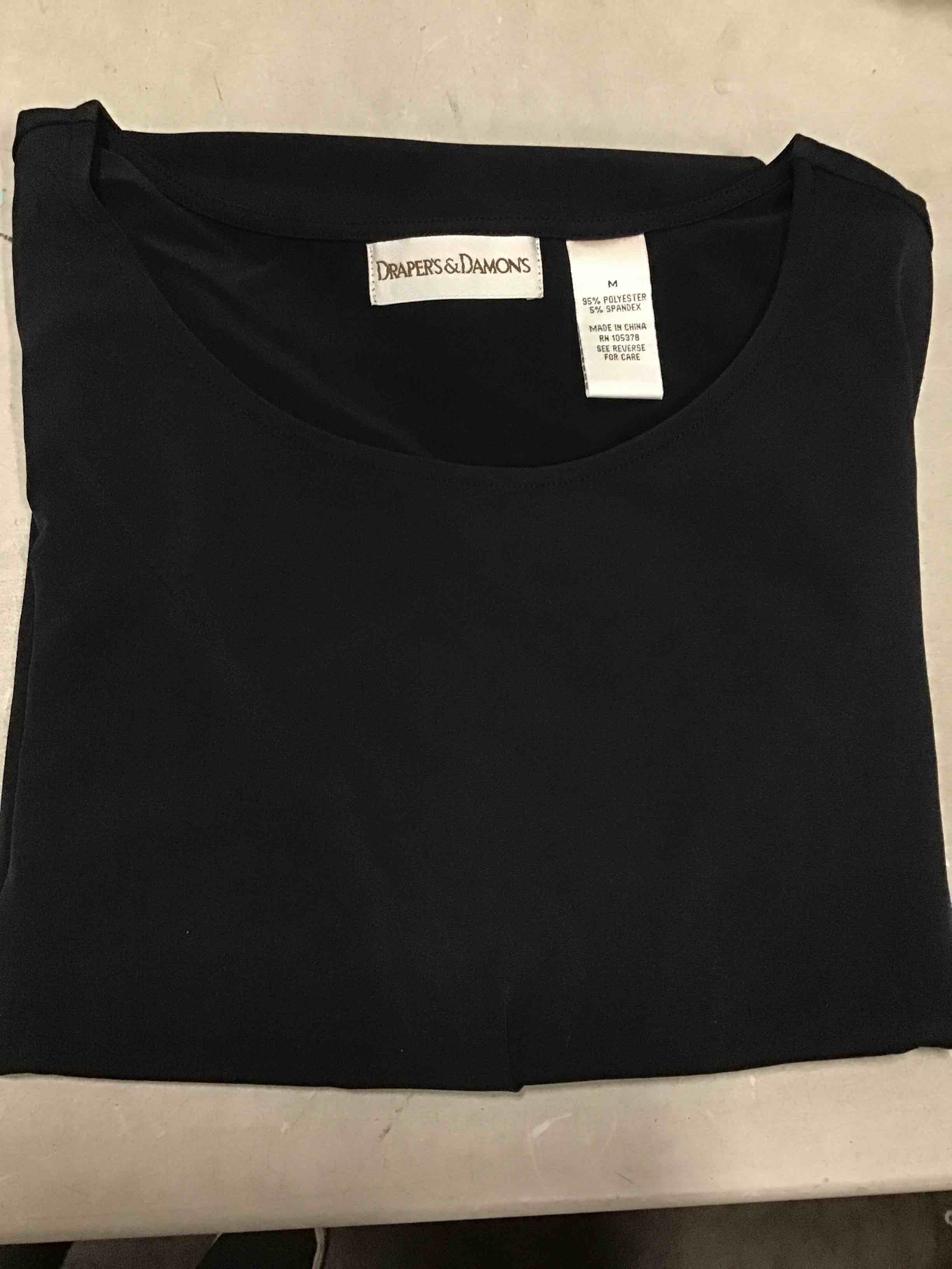 Drapers and Damons Black Dress Shirt, Medium