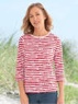 appleseed reversible stripe red shirt, small  