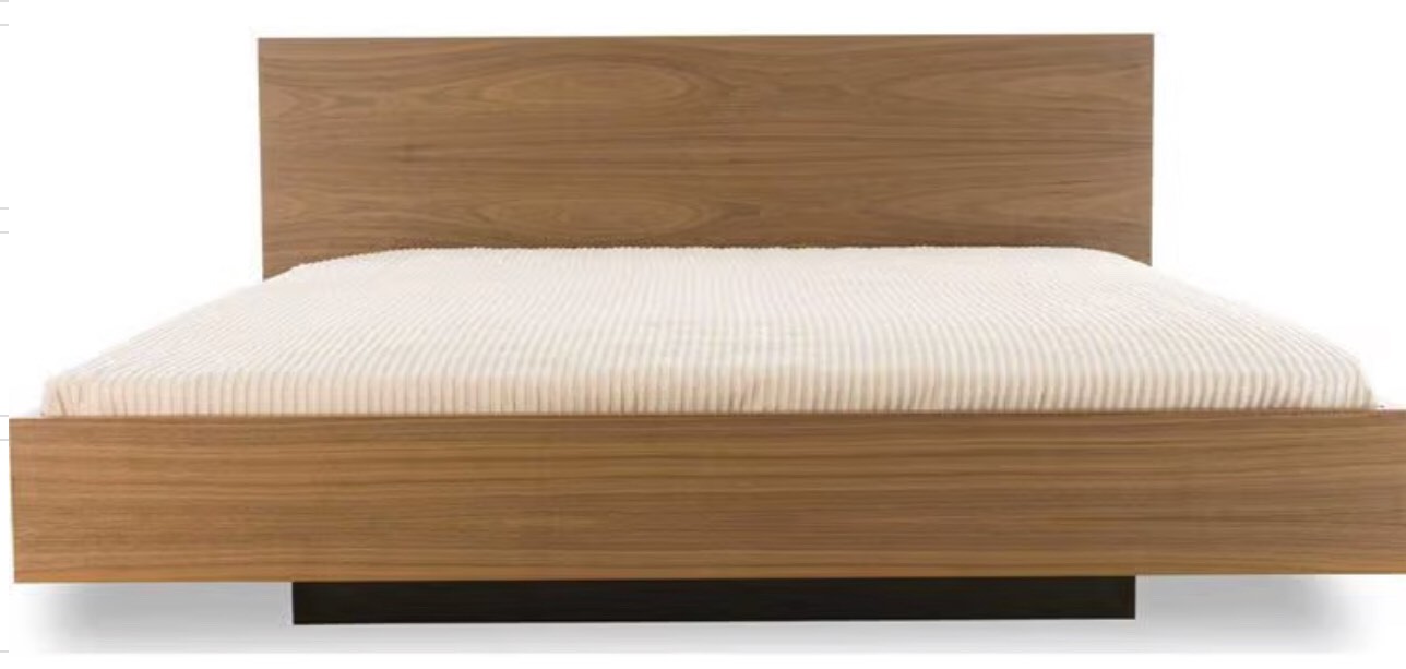 FLOAT BED KINGSIZE WALNUT-P. incomplete 