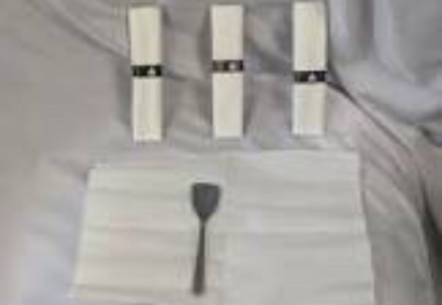 Box of Delta Airlines Cutlery Roll Miscell White Silver Spoon Met 500 Pcs 