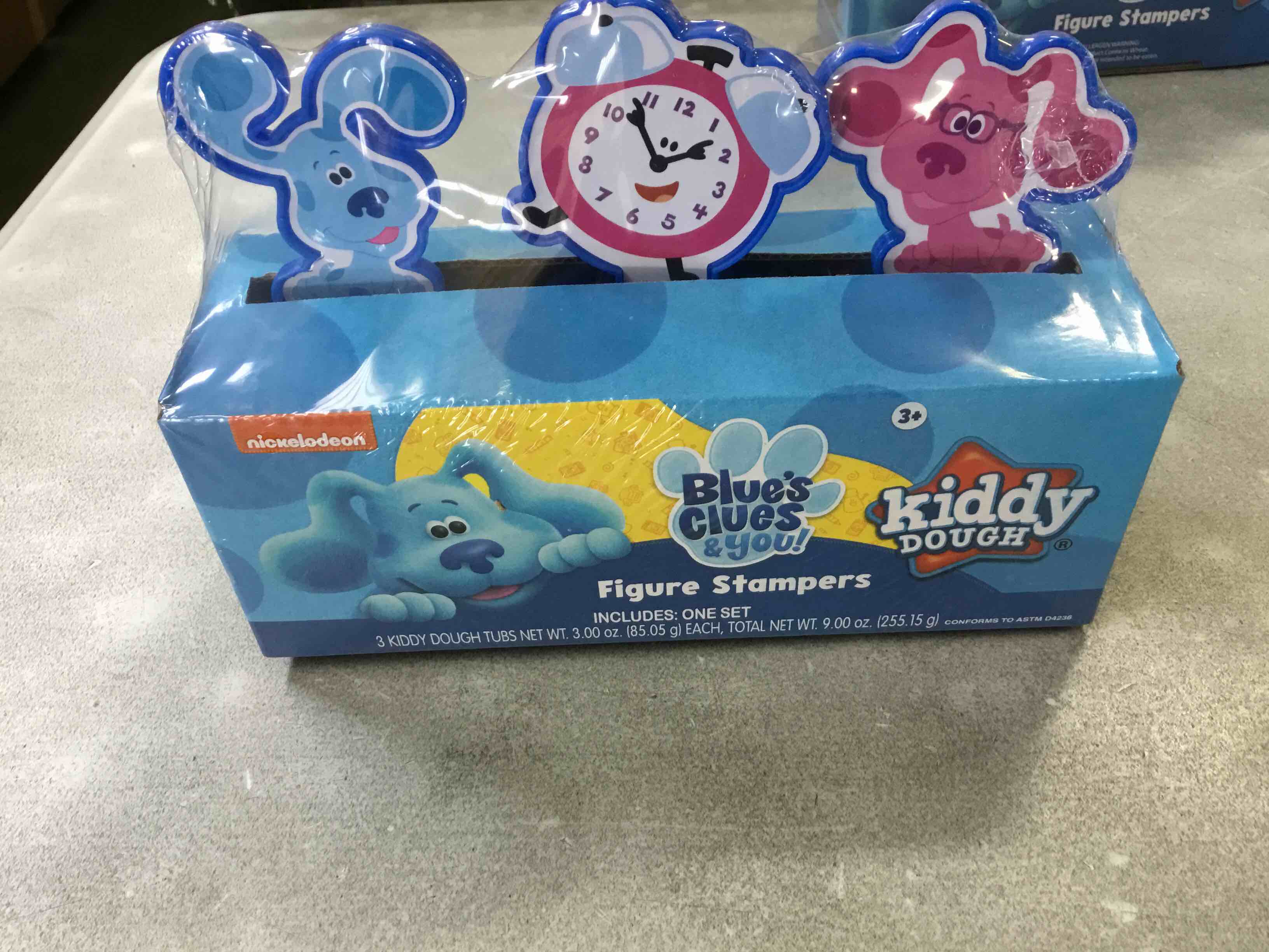 Pinkfong Blue's Clues Kiddy Dough Set w/ 3 Count Tubs & 3 Figure Stampers 