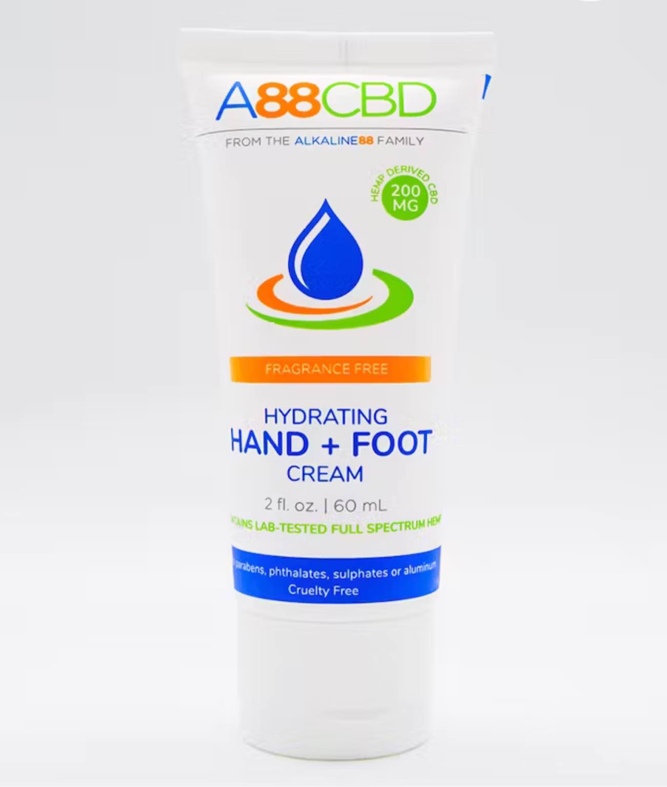A88CBD™ Full Spectrum Hand & Foot Cream - 200mg, 2 Oz.