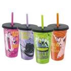 Assorted Zak Disney, 4- pack glow in the dark tumblers