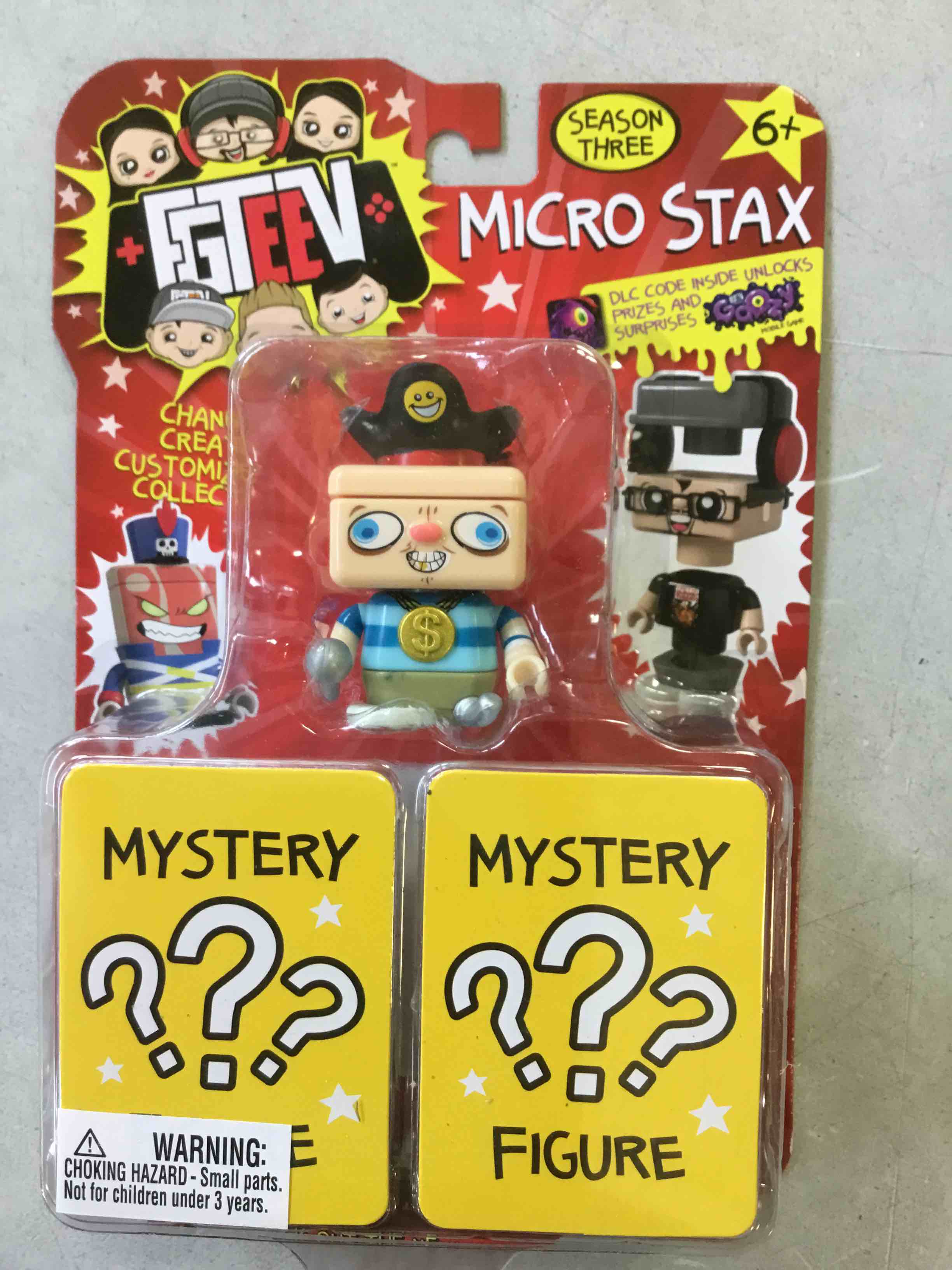 FGTeeV Micro Stax 3 Pack, dolls, puppets, and figures