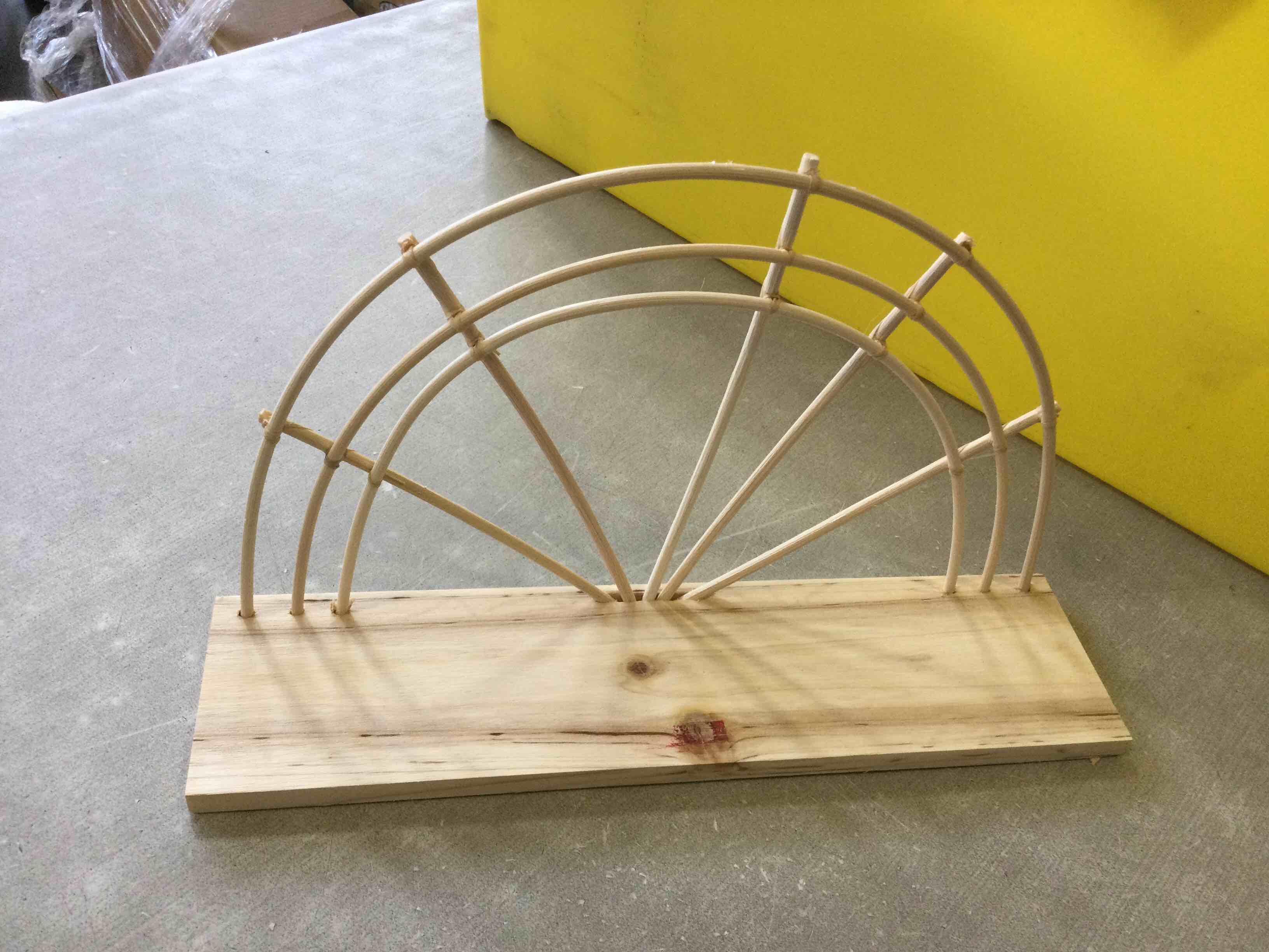 WOOD HALF MOON SHELF