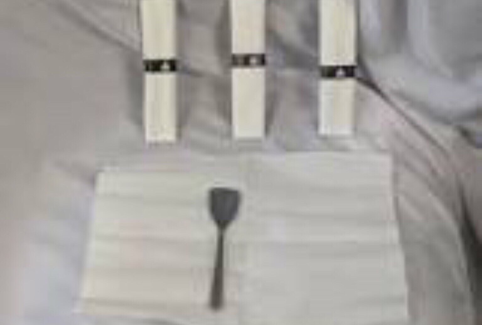 Box of Delta Airlines Cutlery Roll Miscell White Silver Spoon Met 500 Pcs 