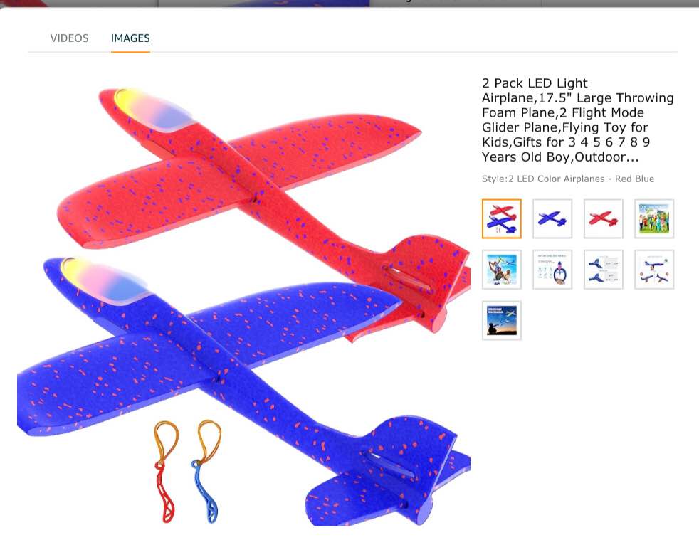 Amenon 2 Pack Led  Flying Air .. ears Old Boys Girls Yard Game 