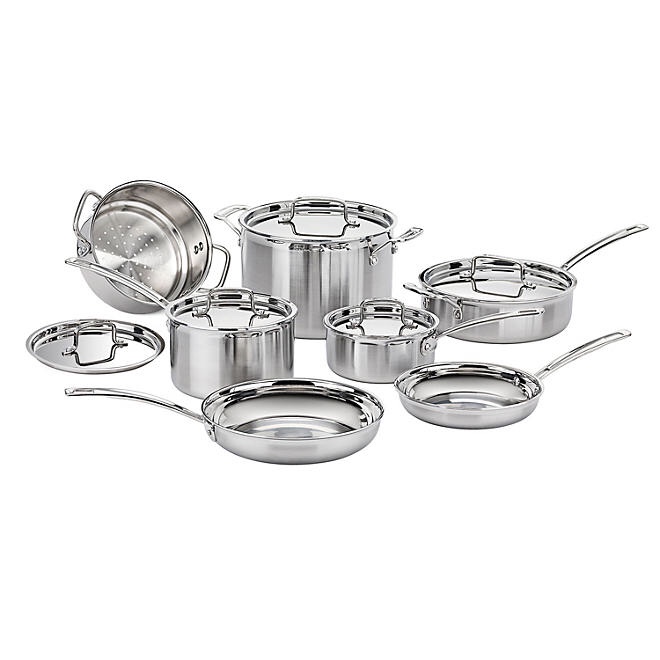 Cuisinart MultiClad Pro Triple Ply Stainless Cookware 12 Piece Set