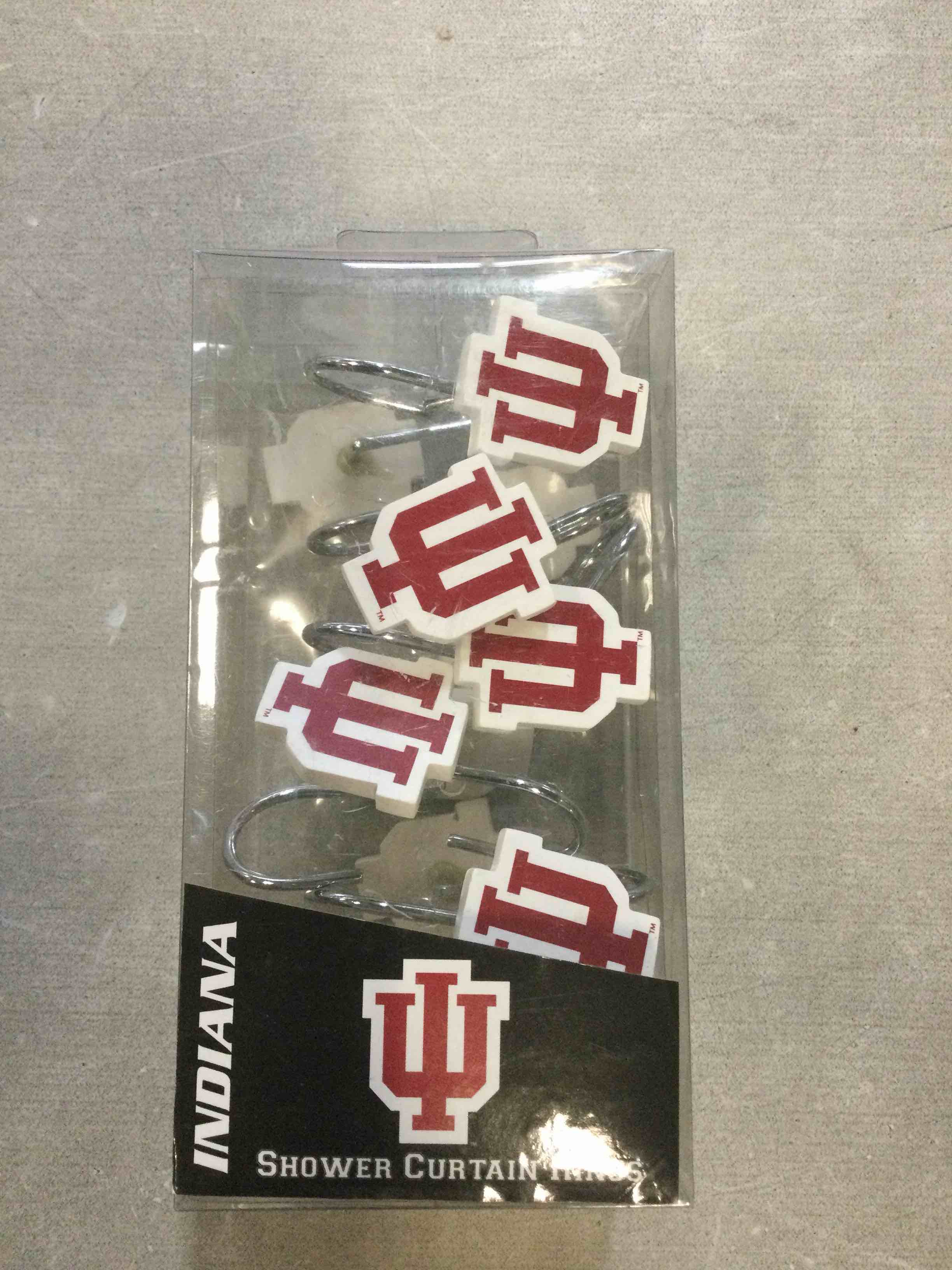 NCAA Indiana Hoosiers Shower Curtain Rings, 12pk