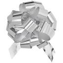 "Shamrock Berwick/Offray Silver Flora Satin Perfect Bow 5.5”