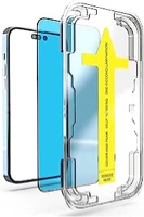 iphone 14 pro max screen protector,Compatible with iPhone 14 Plus ? iPhone 14/13 Pro Max Screen Protector 6.7'' with Easy Install Tray - Auto Alignment Kit, Diamond Hardness HD Tempered Glass, 10X Military Grade Shatterproof, Case Friendly