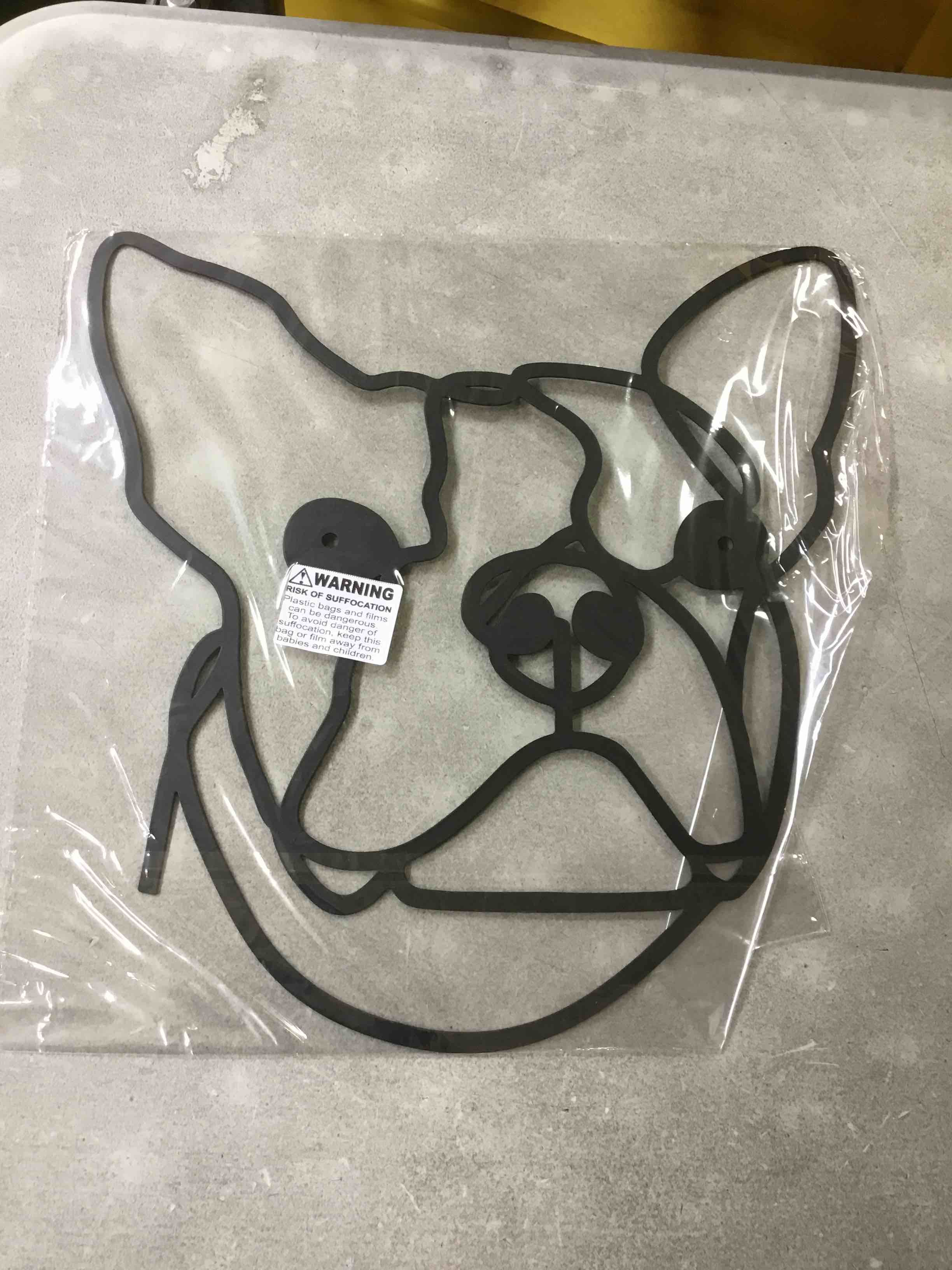 Metal Wall Art Dog, Dog wall art Decor