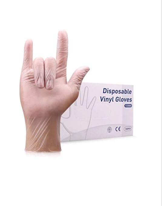 Wostar Disposable Vinyl Gloves V2000 50 pcs