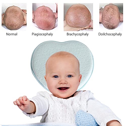 YECELINST Toddler Pillow – Baby Pillows for Sleeping, Baby Soft Memory Foam Baby Pillow,Multifunctional Portable Infant Nursing Pillows Baby Feeding Pillows, Baby Neck Pillows (Light Blue) 