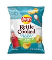 Kettle Lay's Cooked Potato Chips, Reduced Fat Salt and Vinegar, 1.375 Ounce (Pack of 64)