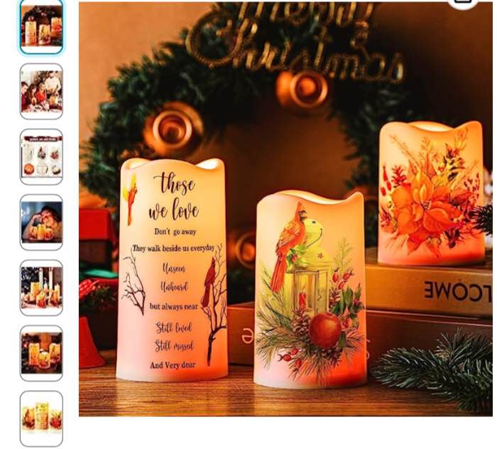 3 velas conmemorativas, regalos conmemorativos, velas LED eléctricas para la pérdida de un ser querido, velas sin llama, regalos de duelo velas de batería para oraciones, decoraciones funerarias