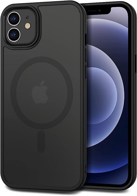 xiwxi magnetic 12 pro compatible with MagSafe black CACOE Magnetic Case for iPhone 12 & iPhone 12 Pro 2020 6.1 inch-Compatible with MagSafe & Magnetic Car Phone Mount,Anti-Fingerprint TPU Thin Phone Cases Cover Protective Shockproof (Matte Black)