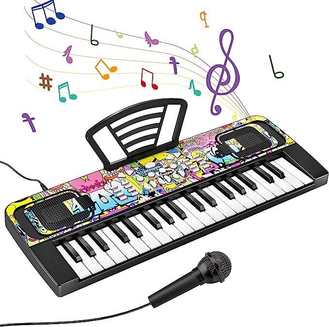 Shayson Kids Piano Keyboard 37 Keys Electronic Keyboard Piano for Kids Music Keyboard Multifunction Musical Toys for 3 4 5 6 Year Old Boys Girls Gifts