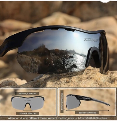 Visit the ROCKNIGHT Store ROCKNIGHT HD Polarized UV Protection Sport Sunglasses for Couple