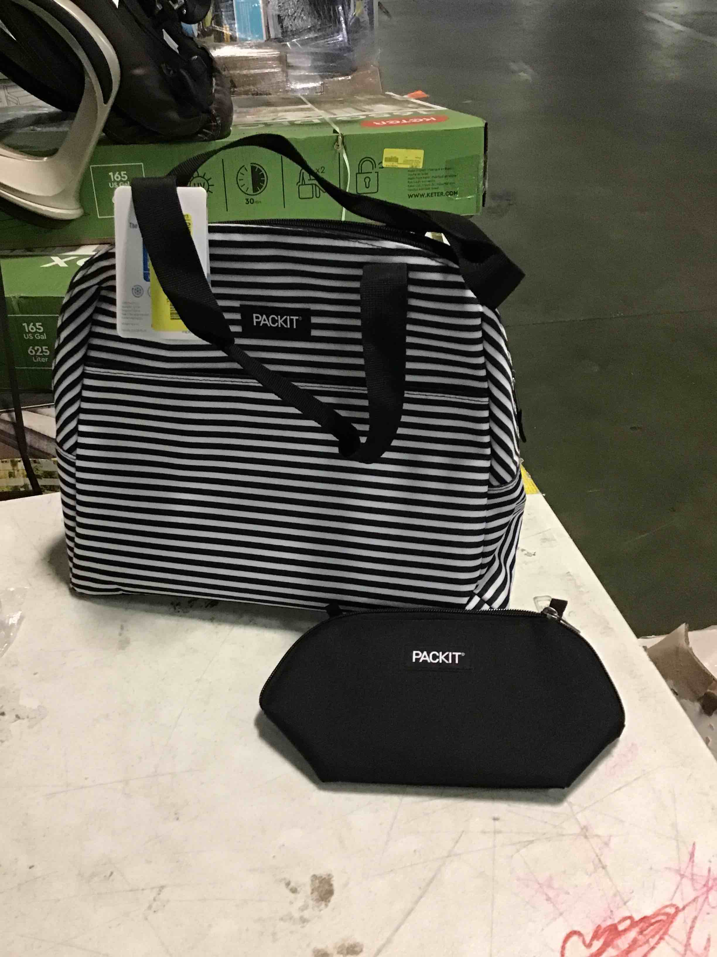 Packit Freezable Bowler Lunch Bag + Snack Bag.