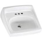 American Standard 0355012.020 0355.012.020 Wall-Mount Lavatory Sink, 1.25 inches, White