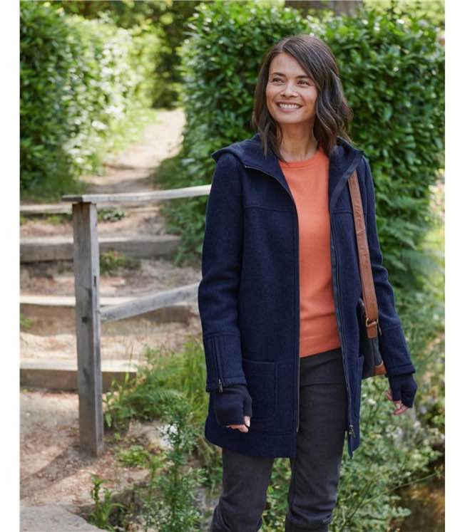 Yanekop Womens Fuzzy Fleece Open Front Hooded Cardigan Jackets Sherpa Outerwear Coats with Pockets