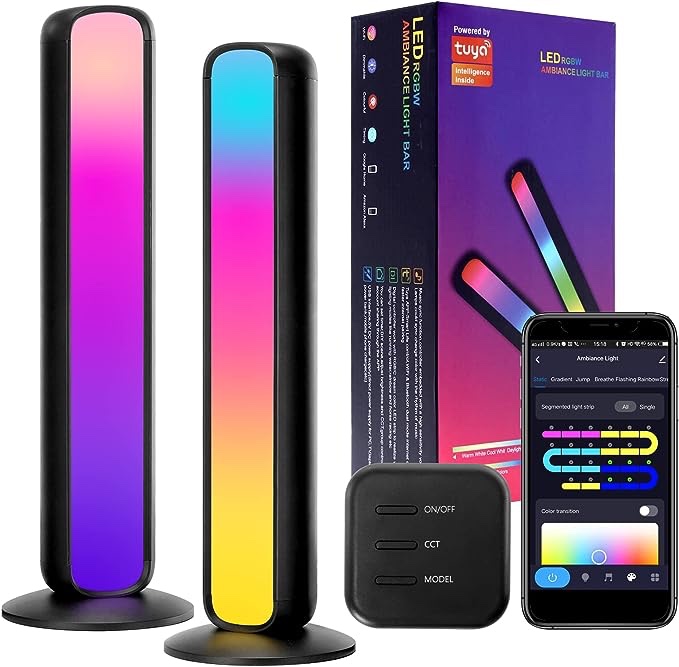 Sylsmart Smart LED Light Bars, RGB Light Bar with 20 Scene Modes .