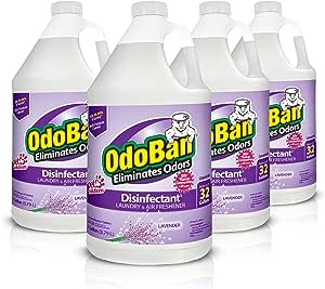 OdoBan Disinfectant Concentrate and Odor Eliminator, 4 Gallons, Lavender Scent