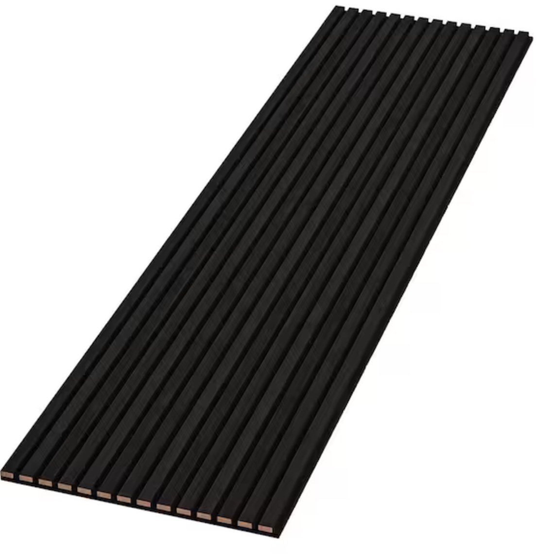 94 in. x 23.6 in x 0.8 in. Acoustic Vinyl Wall Cladding Siding Board in Black Color (Set of 1-Piece)